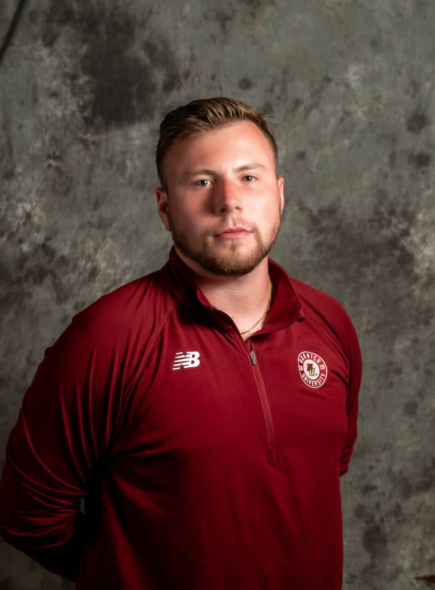 Austin Manhey ’19, Assistant Coach. Photo: Norwich Athletics.